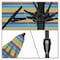 California Umbrella 7.5' Bronze Aluminum Market Patio Umbrella, Sunbrella Astoria Lagoon 194061336397 - alternate 2